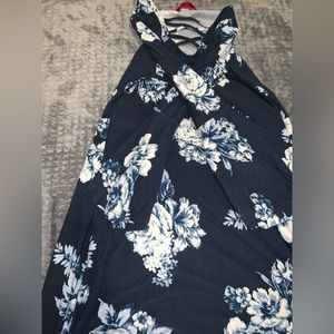 Navy Blue floral dress